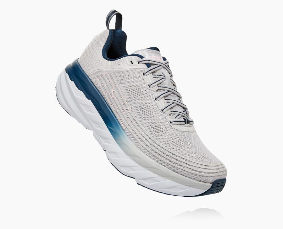 Hoka One One Vandresko Dame - Bondi 6 - Grå - 324815XOH